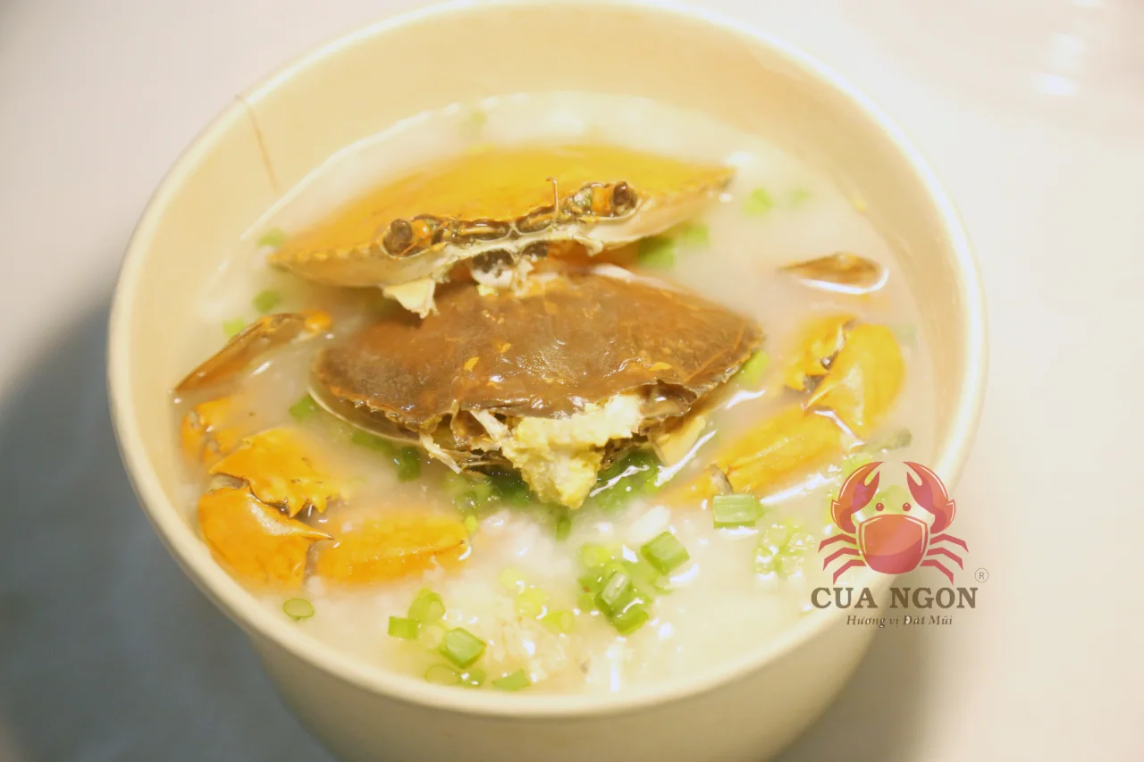 Cua cốm hai da Cà Mau tươi sống gạch béo thịt ngọt nấu cháo