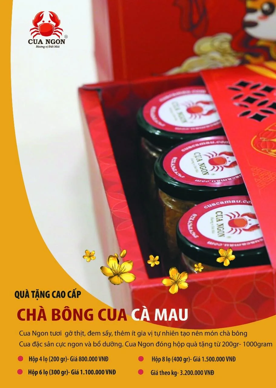 Hộp qu&agrave; ch&agrave; b&ocirc;ng cua cao cấp