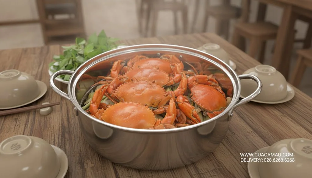 C&aacute;ch Nấu Lẩu Cua Bầu C&agrave; Mau Nước D&ugrave;ng Ngọt Thanh Đậm Vị Miền T&acirc;y Tại Nh&agrave;
