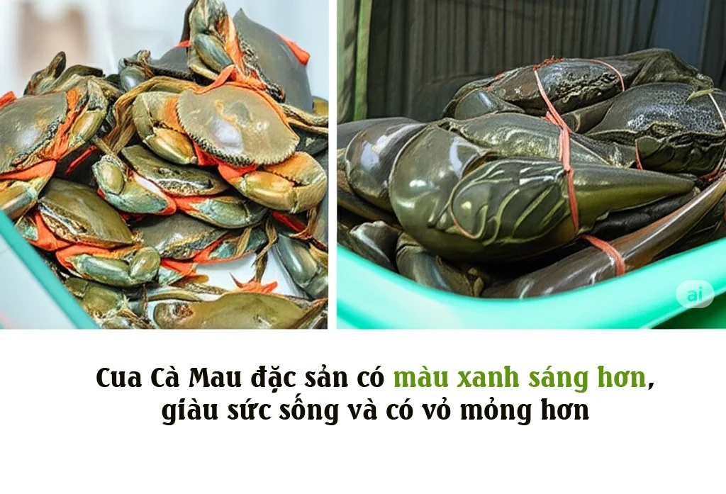Đĩa cua biển chế biến