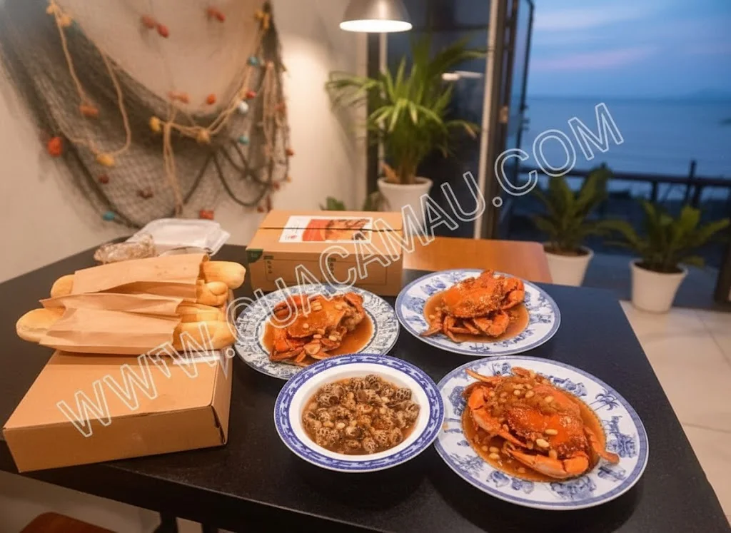 Nghệ Thuật X&acirc;y Dựng B&agrave;n Tiệc Hải Sản Cua C&agrave; Mau Tại Gia: Trải Nghiệm Giao Cua N&oacute;ng Hổi Tận Cửa