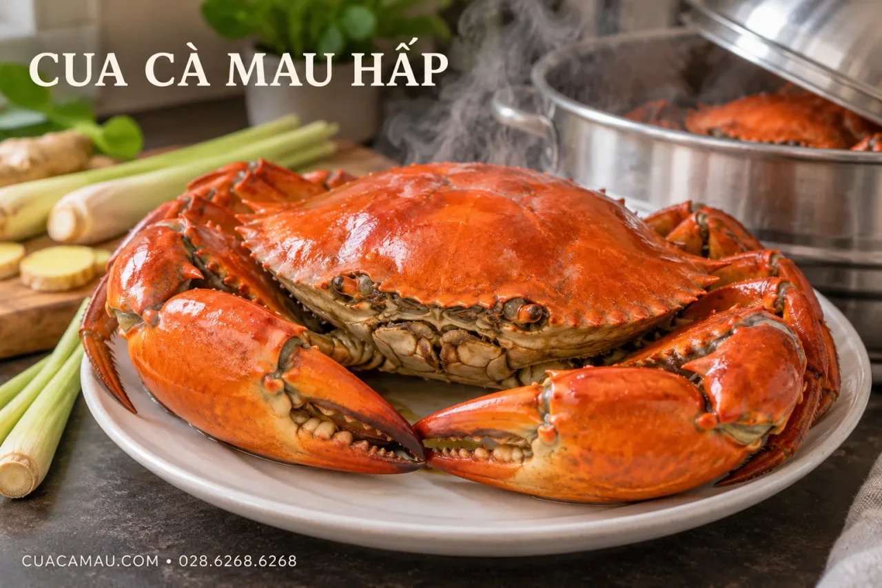 Hấp Cua C&agrave; Mau Bao Nhi&ecirc;u Ph&uacute;t Th&igrave; Ch&iacute;n Ngon? B&iacute; Quyết Canh Thời Gian Chuẩn Đầu Bếp