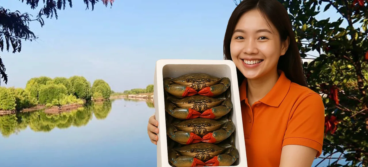 Ảnh minh họa: Cua Cà Mau Hấp Gửi Đi Mỹ, Úc - Đặc Sản Tặng Người Thân Chuẩn Vị