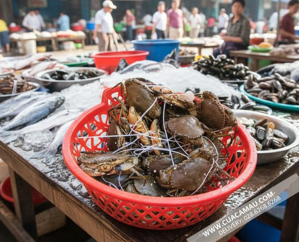 Tại Sao Cua B&aacute;n Ngo&agrave;i Chợ Vẫn Gắn M&aacute;c Cua C&agrave; Mau? Giải M&atilde; Hiện Tượng 'Mượn Danh' V&agrave; C&aacute;ch Nhận Biết Thật - Giả