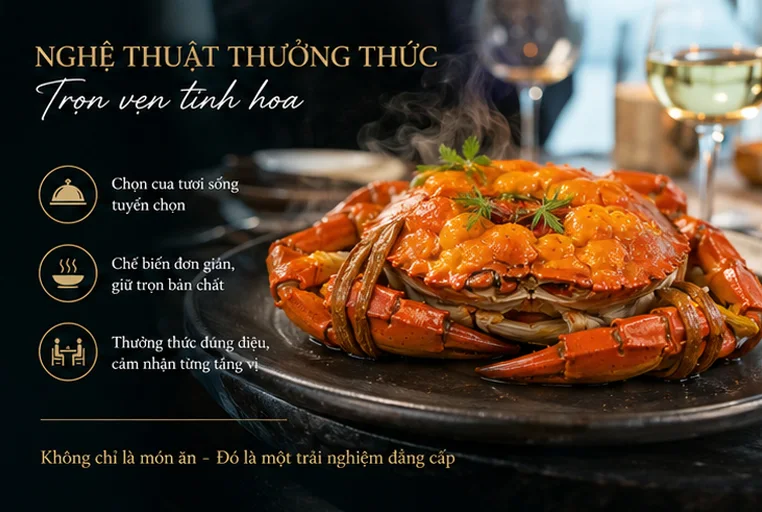 Ảnh minh họa món cua cốm trên bàn ăn