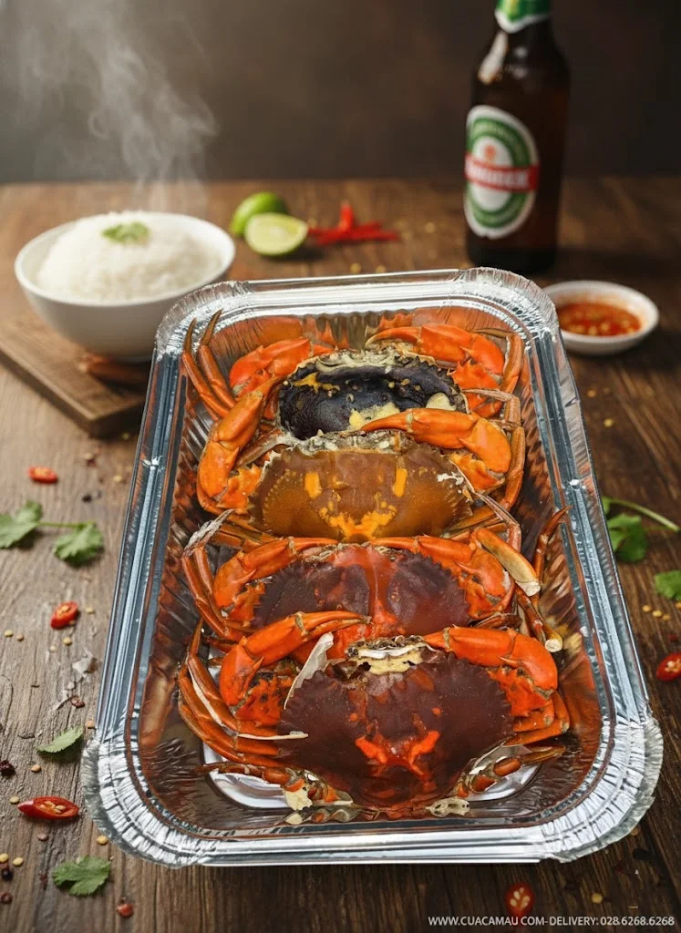 Đặc sản cua cốm hay còn gọi là cua hai da cực phẩm tại hệ thống Cua Ngon