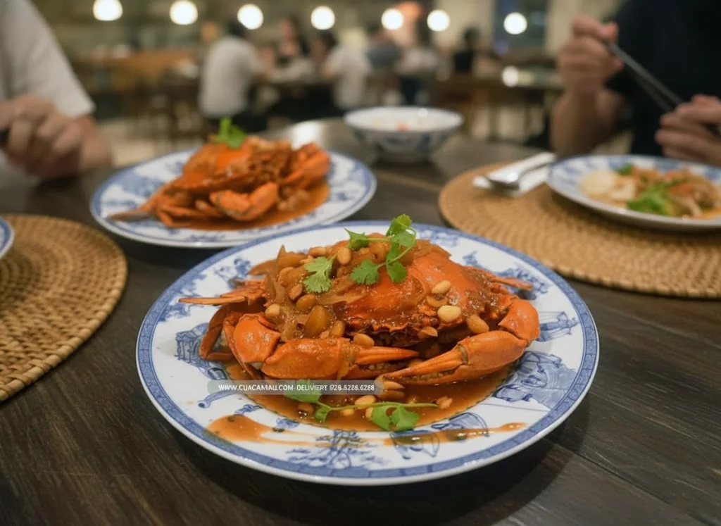 Signature Tamarind Ca Mau Crab at Quan Cua Ngon Restaurant