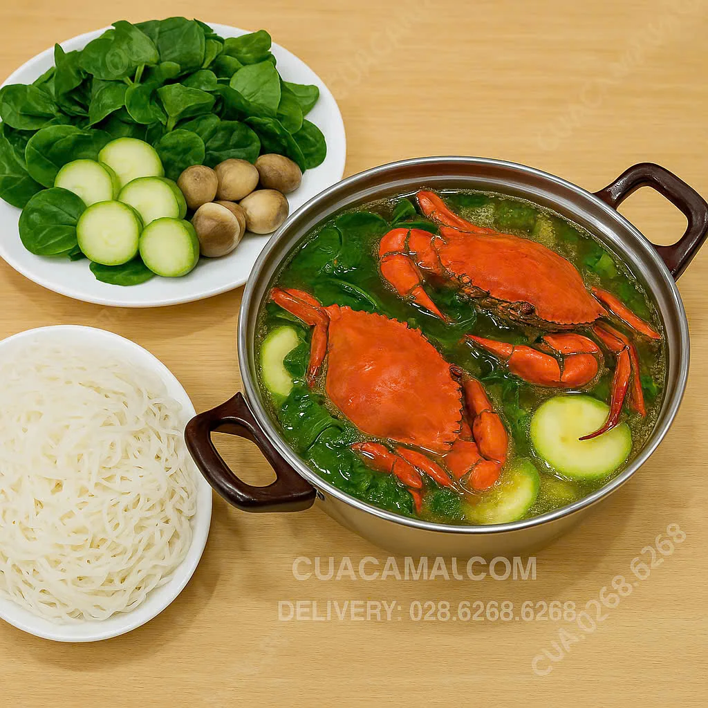 Lẩu cua bầu vị ngọt thanh thanh tao của ẩm thực miền Tây