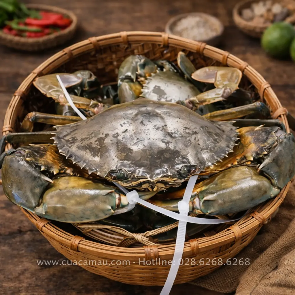 Ảnh minh họa: Vựa Cua Cà Mau Tại TPHCM Uy Tín: Tiêu Chuẩn Cân Sạch Không Dây, Hoàn Tiền Nếu Cua Ốp