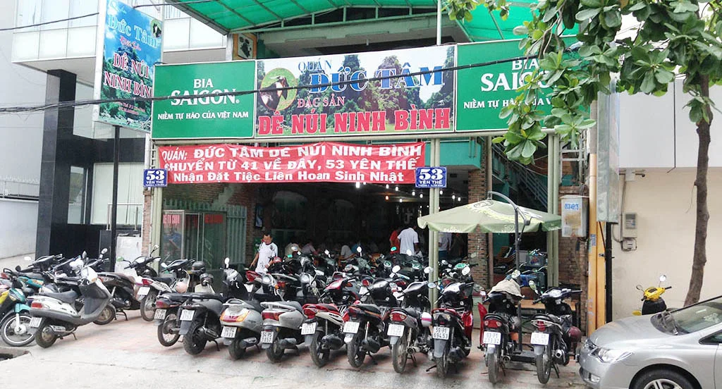 Các món dê núi Ninh Bình nổi tiếng tại quán Đức Tâm Tân Bình
