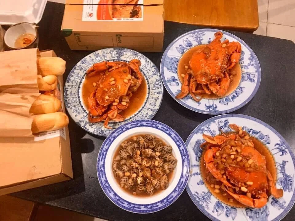 tamarind crab at Cua Ngon Restaurant, 250 Nguyen Thai Binh.