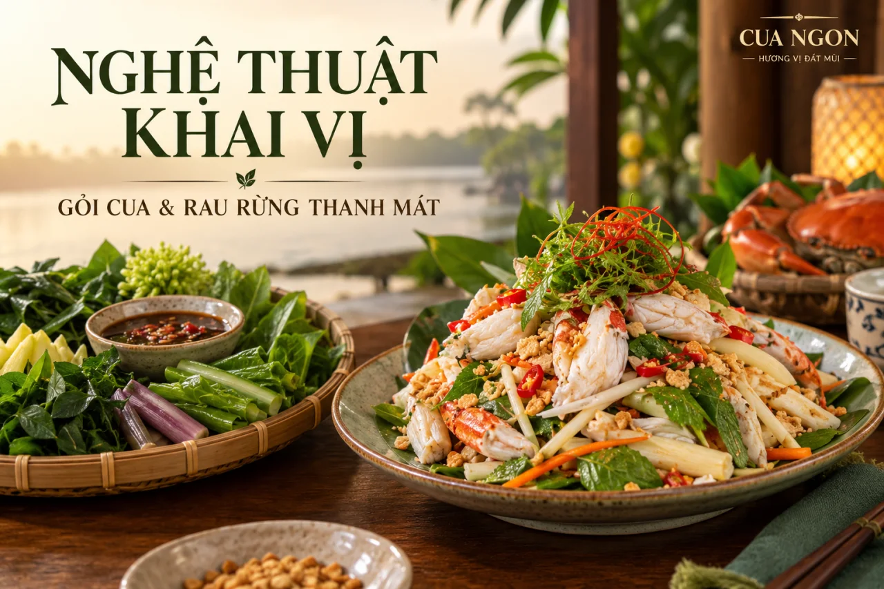 Nghệ Thuật Khai Vị Tại B&agrave;n Tiệc Hải Sản: Đ&aacute;nh Thức Vị Gi&aacute;c C&ugrave;ng Rau Rừng V&agrave; Gỏi Cua Thanh M&aacute;t