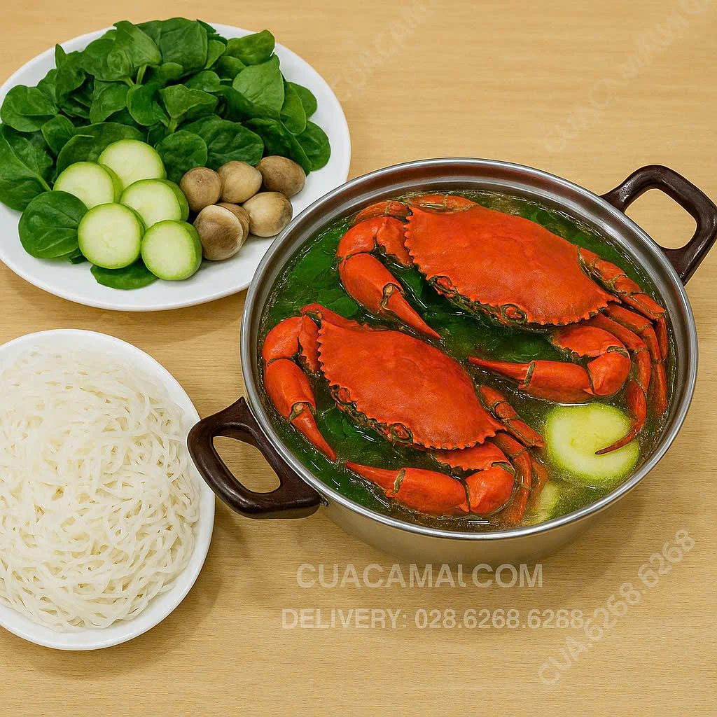 Hướng Dẫn Nấu Lẩu Ri&ecirc;u Cua Nấu Bầu Thơm Ngon Chuẩn Vị C&agrave; Mau
