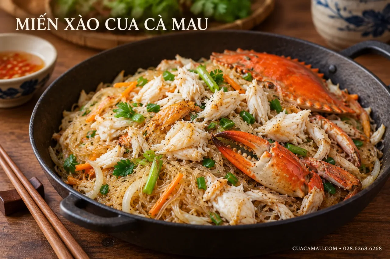 Miến X&agrave;o Cua Tay Cầm  m&oacute;n ngon cho mọi gia đ&igrave;nh 