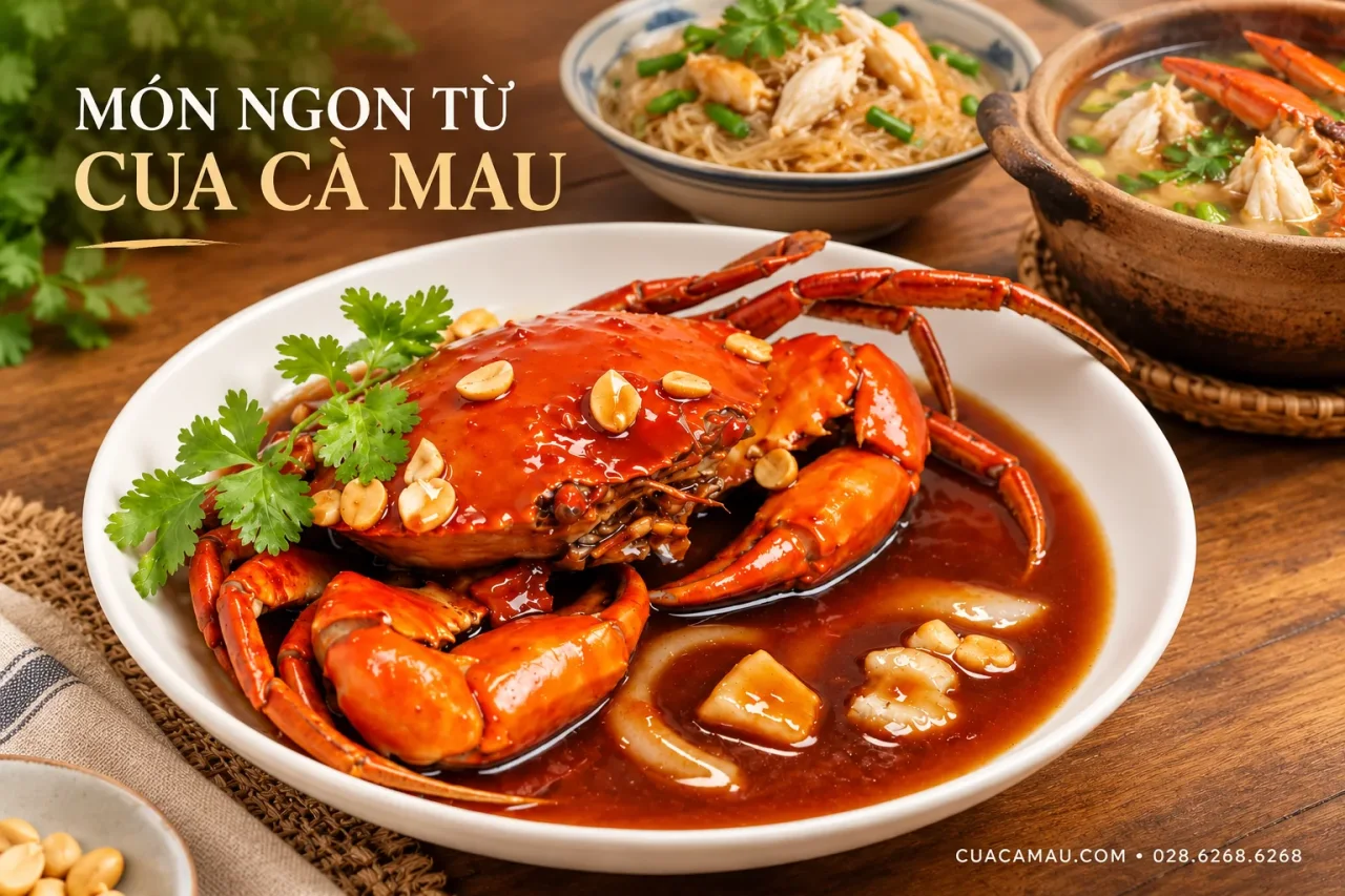 C&aacute;c m&oacute;n cua C&agrave; Mau tại Cua Ngon: Kh&aacute;m ph&aacute; hương vị