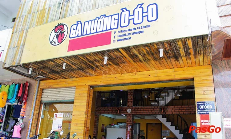 crispy charcoal grilled chicken at ga nuong o o o restaurant