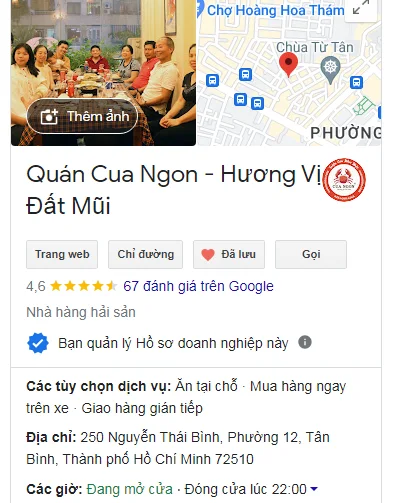 Tham khảo review Cua Ngon đa kênh trên mạng xã hội