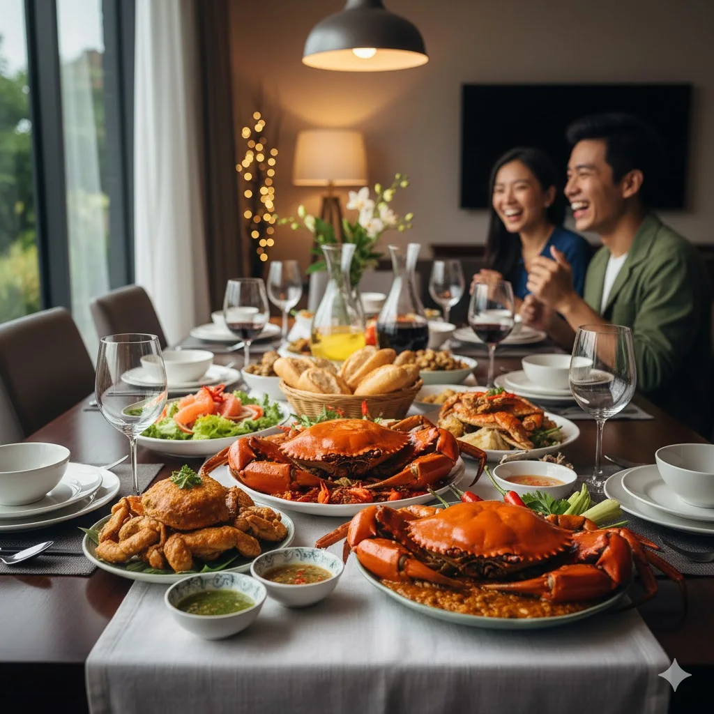 B&iacute; Quyết Tổ Chức Tiệc Cua C&agrave; Mau Tại Gia Đẳng Cấp 5 Sao: Hướng Dẫn Chọn, Chế Biến & Thưởng Thức Cua C&agrave; Mau Tươi Ngon Chuẩn Vị
