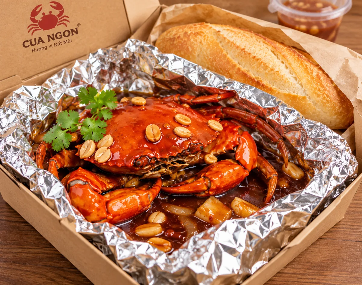CUA THỊT RANG ME + CHẤM B&Aacute;NH M&Igrave;