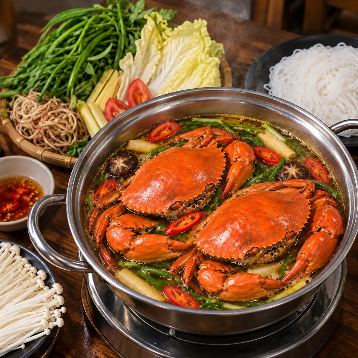 Lẩu Măng 02 Cua Thịt Size To