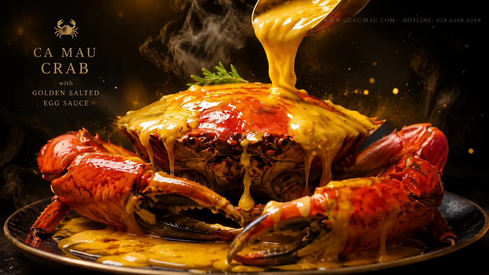 salted egg yolk crab at quan cua ngon restaurant