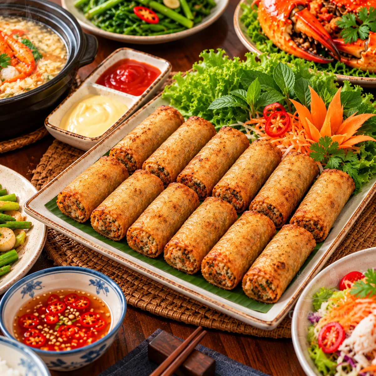 Special Crab Spring Rolls