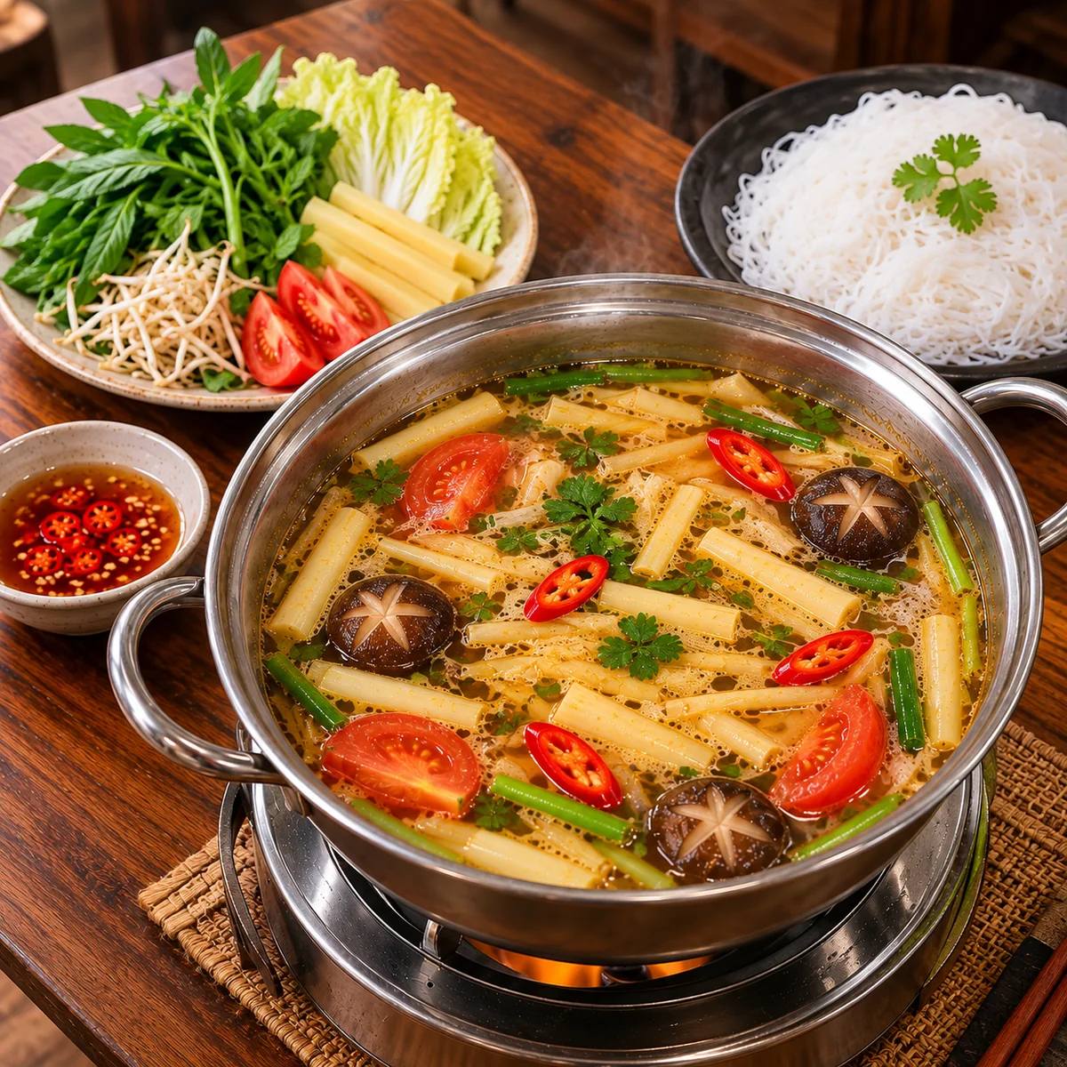 Bamboo Shoot / Egg Crab Hot Pot without Crab