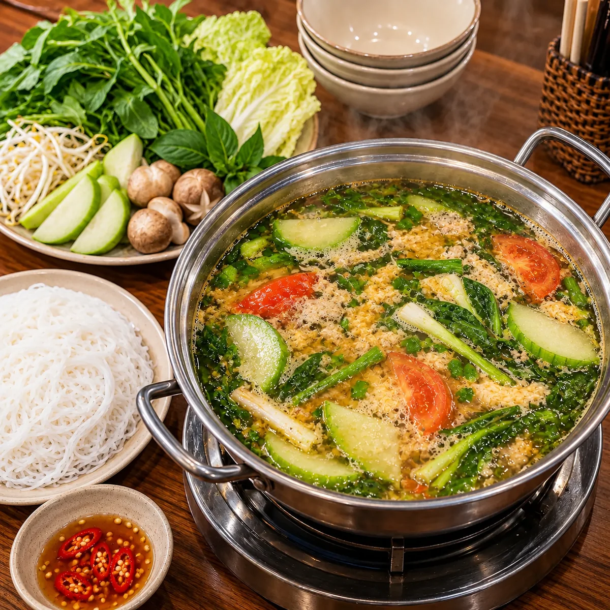 Bamboo Shoot / Egg Crab Hot Pot without Crab