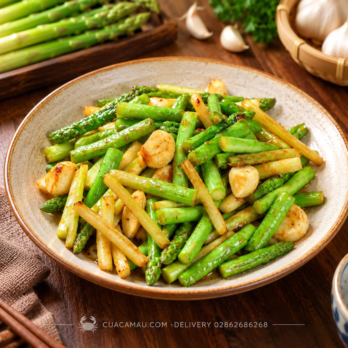 Stir-fried Asparagus with Garlic