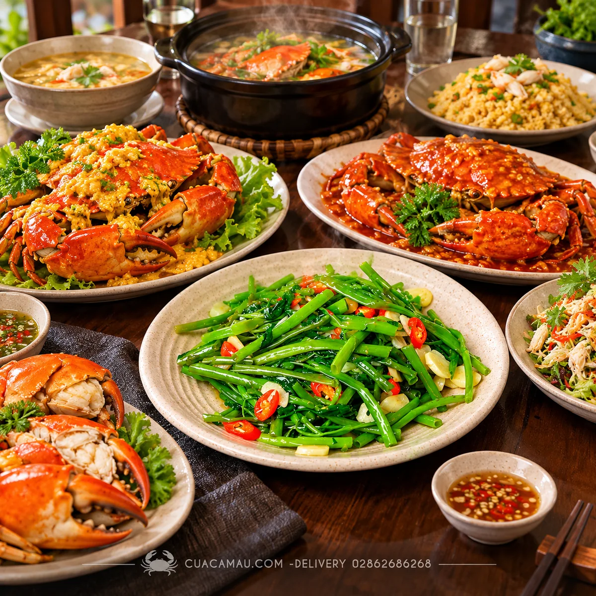 Stir-fried Water Spinach with Garlic