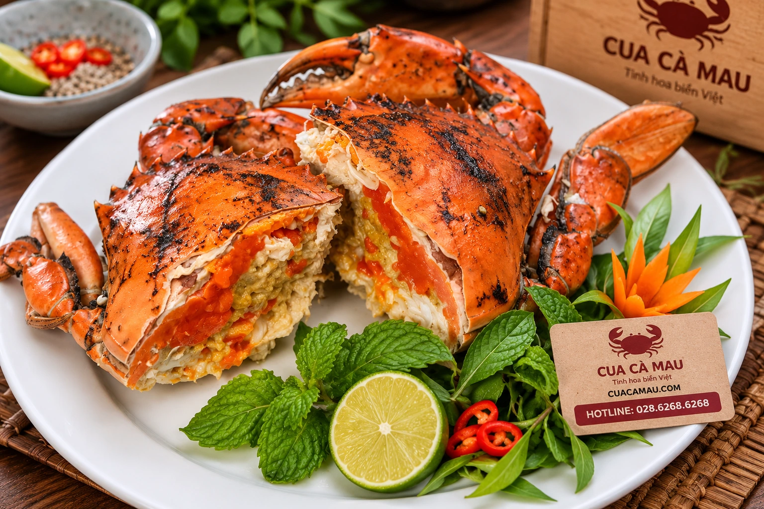 Cua Gạch Lớn Hấp/Nướng